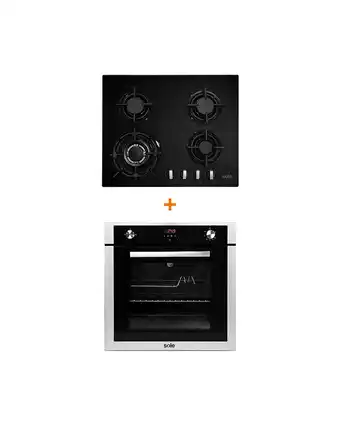 Tiendas EFE Combo sole: encimera 4 quemadores solco034 + horno empotrable solho007 oferta