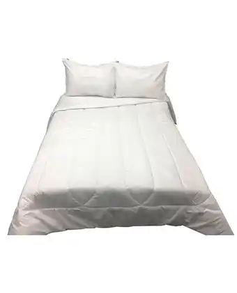 Tiendas EFE Edredón blanco c/funda sham 1.5 plaza free home premium oferta