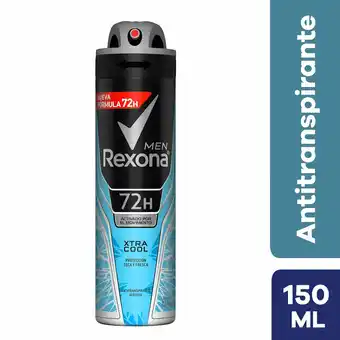 Tottus Antitrans rexona men xtra cool 72h aer x 150ml oferta