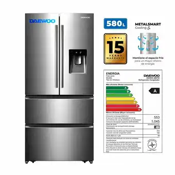 Tottus Refrigeradora sbs 580 lt panel disp inox oferta