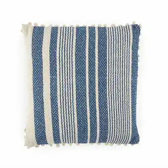 Tottus Cojin deco tejido azu 40x40 cm oferta