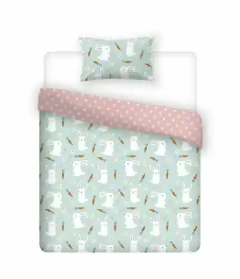Tottus Cubrecama infantil conejitos nina pu oferta