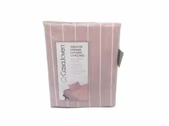 Tottus Juego de sabanas cationic 1.5 pz ros oferta