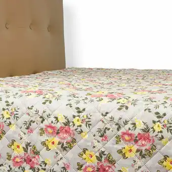 Tottus Quilt boton sherpa flores 1.5 pz oferta