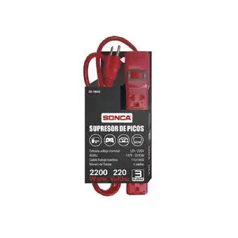 Tottus Supresor de pico rojo 6tomas+t x 3m oferta