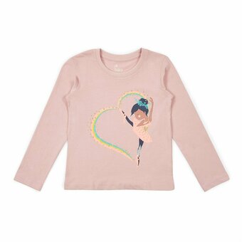 Tottus Polo estampado algodón niña oferta