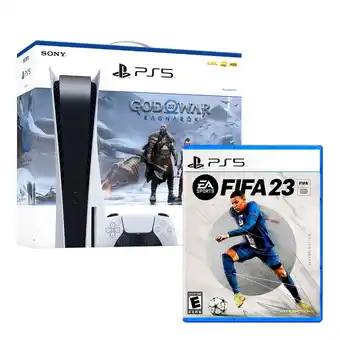Tiendas EFE Consola ps5 sony ragnarok bundle + juego fifa 23 oferta