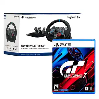 Tiendas EFE Timón logitech g29 driving force + juego ps5 gran turismo 7 oferta