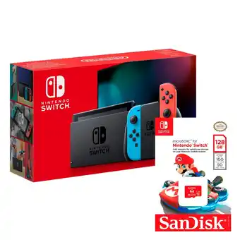 Tiendas EFE Consola nintendo switch 2019 + memoria microsd 128gb oferta