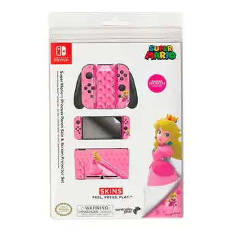 Tiendas EFE Skin protector nintendo switch super mario princess peach rosado oferta
