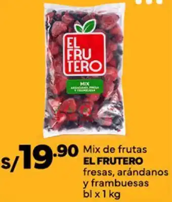 Mix de frutas EL FRUTERO fresas, arándanos y frambuesas bl x 1kg