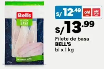 Plaza Vea Filete de basa BELL'S bl x 1kg oferta