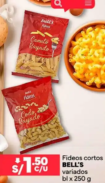 Plaza Vea Fideos cortos BELL'S variados bl x 250g oferta