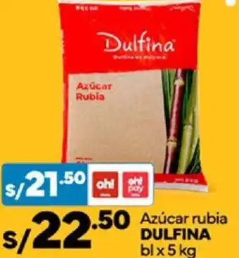 Plaza Vea Azúcar rubia DULFINA bl x 5kg oferta