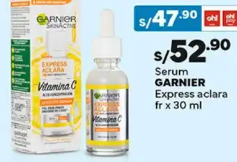 Plaza Vea Serum GARNIER Express aclara fr x 30 ml oferta
