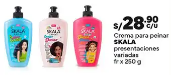 Plaza Vea Crema para peinar SKALA presentaciones variadas fr x 250 g oferta