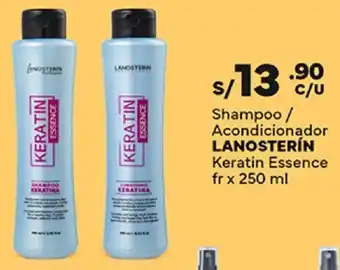 Plaza Vea Shampoo / Acondicionador LANOSTERÍN Keratin Essence fr x 250 ml oferta