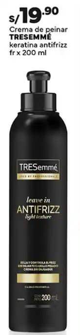 Plaza Vea Crema de peinar TRESEMMÉ keratina antifrizz fr x 200 ml oferta