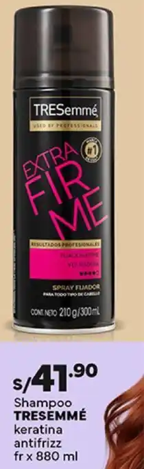 Plaza Vea Shampoo TRESEMMÉ keratina antifrizz fr x 880 ml oferta