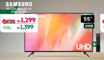 Tottus SAMSUNG TV LED SMART TV UHD 4K 55" oferta