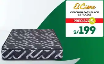 Tottus COLCHÓN EASY BLACK 1.5 PLAZAS oferta