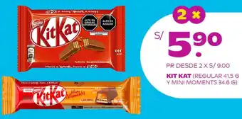 KIT KAT REGULAR 41.5 G Y MINI MOMENTS 34.6 G