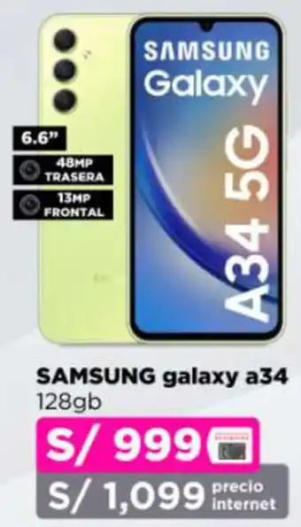 Ripley SAMSUNG galaxy a34 128gb oferta