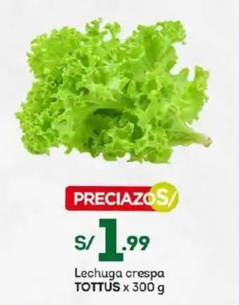 Tottus Lechuga crespa TOTTUS x 300 g oferta