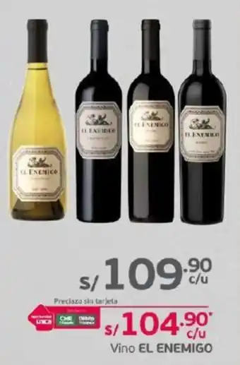Tottus Vino EL ENEMIGO oferta