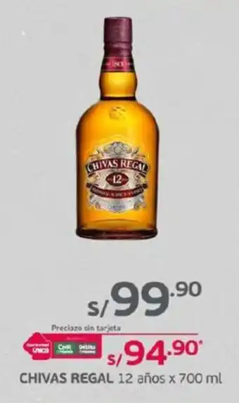 CHIVAS REGAL 12 años x 700 ml