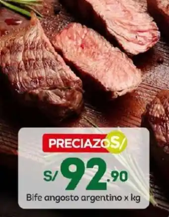 Tottus Bife angosto argentino x kg oferta