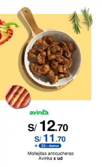 Metro Mollejitas anticucheras Avinka x ud oferta