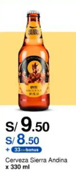 Metro Cerveza Sierra Andina x 330 ml oferta