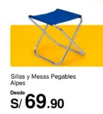 Metro Sillas y Mesas Pegables Alpes oferta