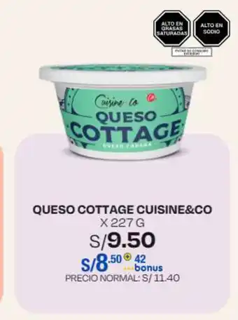 Wong QUESO COTTAGE CUISINE&CO X 227 G oferta