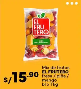 Plaza Vea EL FRUTERO Mix de frutas oferta