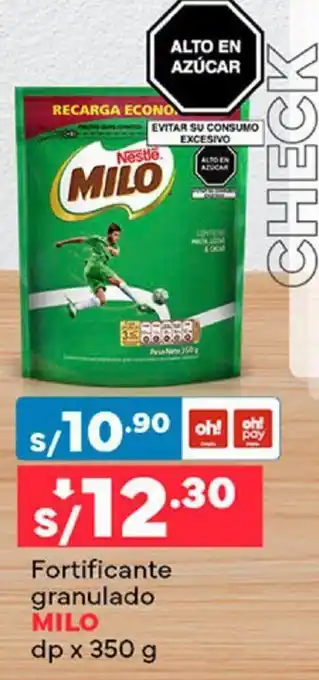 Plaza Vea Fortificante granulado MILO dp x 350g oferta