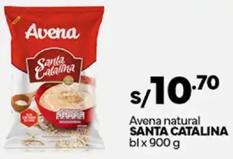 Plaza Vea Avena natural SANTA CATALINA bl x 900g oferta