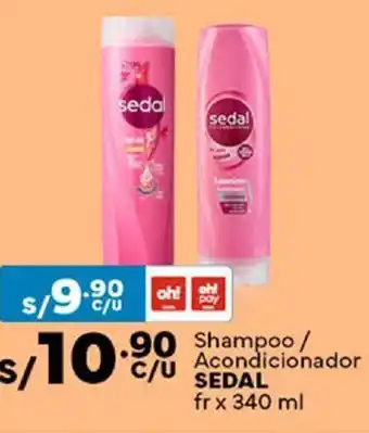 Plaza Vea Shampoo/ Acondicionador SEDAL fr x 340ml oferta