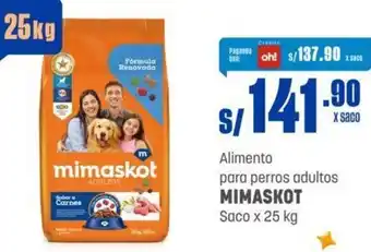 Makro Alimento para perros adultos MIMASKOT Saco x 25 kg oferta