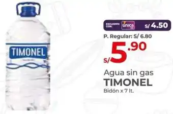 Vega Agua sin gas TIMONEL Bidón x 7lt oferta