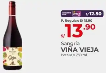 Vega Sangría VIÑA VIEJA Botella x 750ml oferta