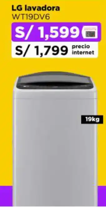 Ripley LG lavadora WT19DV6 oferta