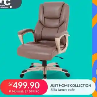Falabella JUST HOME COLLECTION Silla James café oferta
