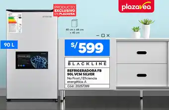 Plaza Vea BLACKLINE REFRIGERADORA FB 90L VCM SILVER oferta