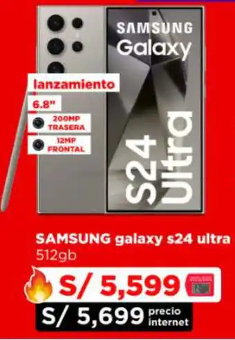 Ripley SAMSUNG galaxy s24 ultra 512gb oferta