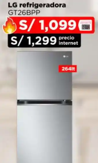 Ripley LG refrigeradora GT26BPP oferta