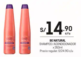 Tottus Be Natural Shampoo/Acondicionador 350ml oferta
