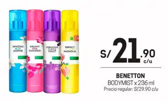 Tottus Benetton Body Mist 236ml oferta