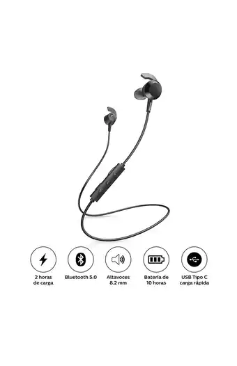 Tiendas EFE Audífonos philips inalámbricos intrauditivos tae4205bk oferta
